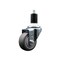 Service Caster 3'' Thermoplastic Rubber Wheel Swivel 1-1/2'' Expanding Stem Caster SCC-EX20S314-TPRB-112 - alternate 1